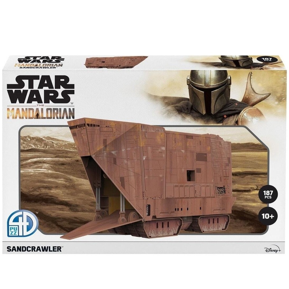 Star Wars The Mandalorian Sandcrawler PUZZZ 187 Piece Building Toy Kids 10